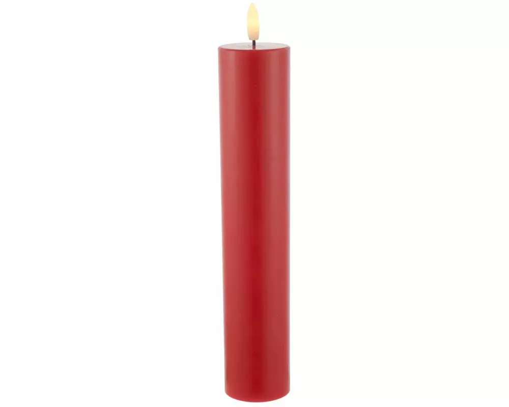 Sirius LED-Kerze Sille Exclusive, Ø 5 x 25 cm, Rot