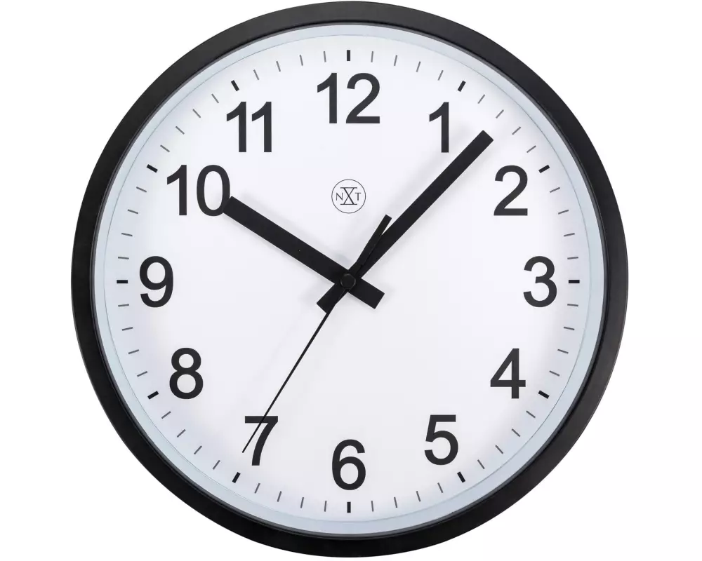 NeXtime Wanduhr Robust Schwarz