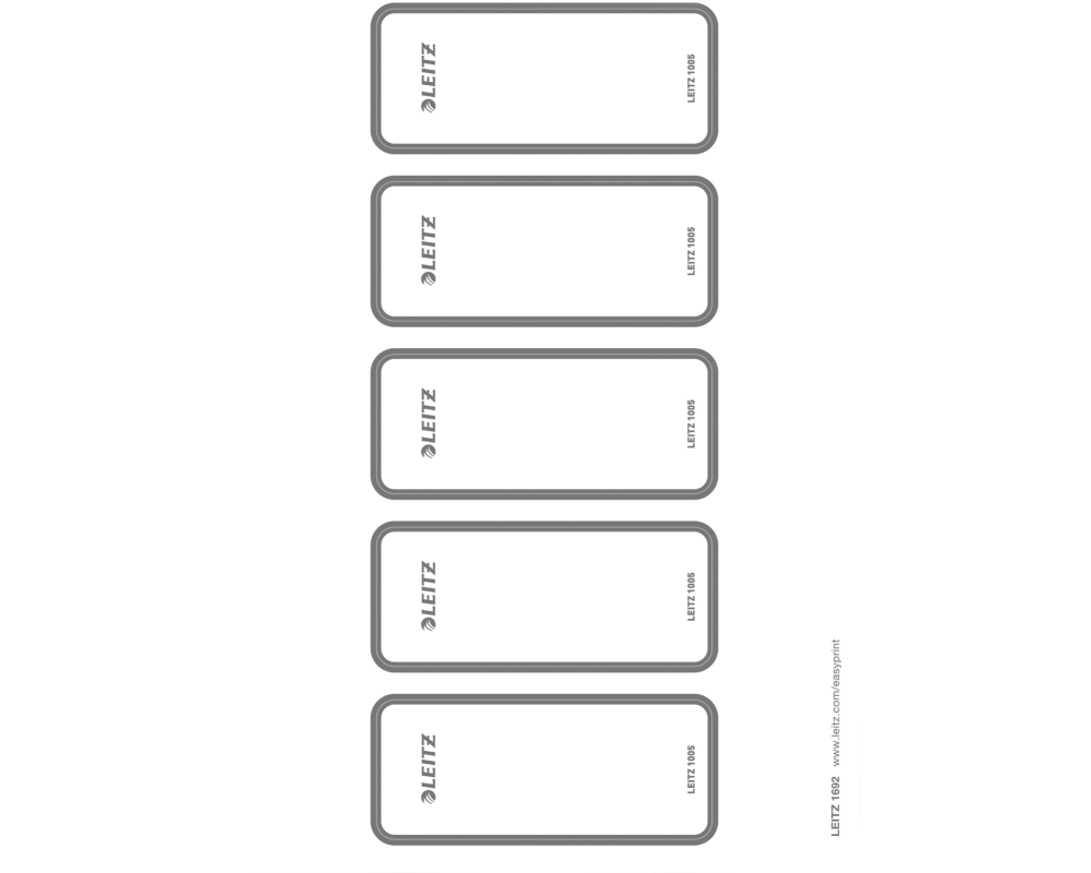 LEITZ Rückenschild Ordner 46x111mm 16920085 selbstklebend 50 Stück