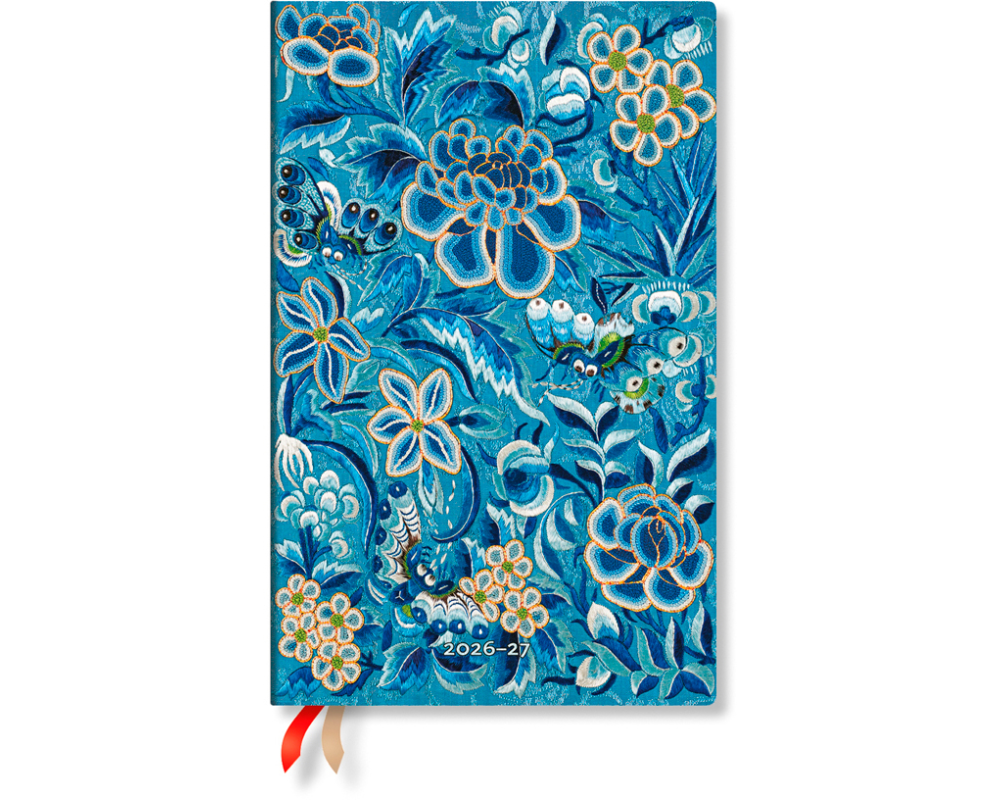Paperblanks Taschenagenda 26/27 Blaue Weide 2026, Blau