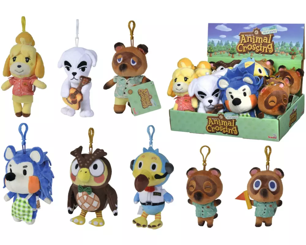 Simba Animal Crossing Schlüsselanhänger Assortiert 15 cm