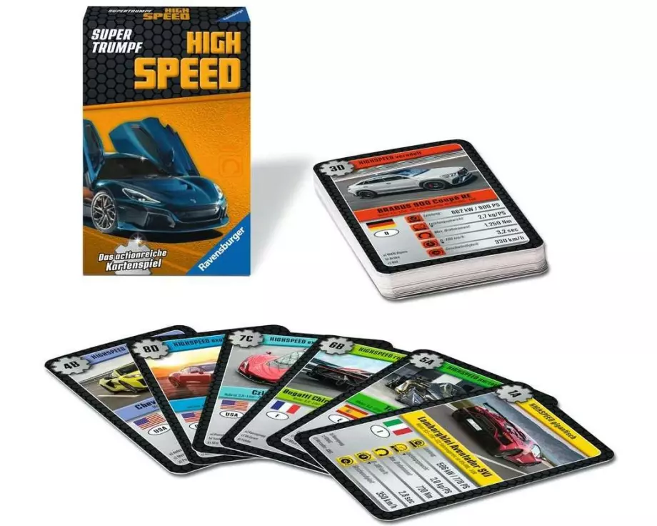 Ravensburger Kartenspiel High Speed 21 32 Abbildungen, 5 Kategorien