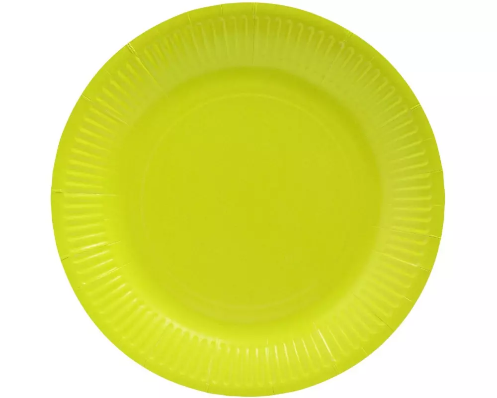 PRO nappe Einwegteller 23 cm, 20 Stück, Gelb