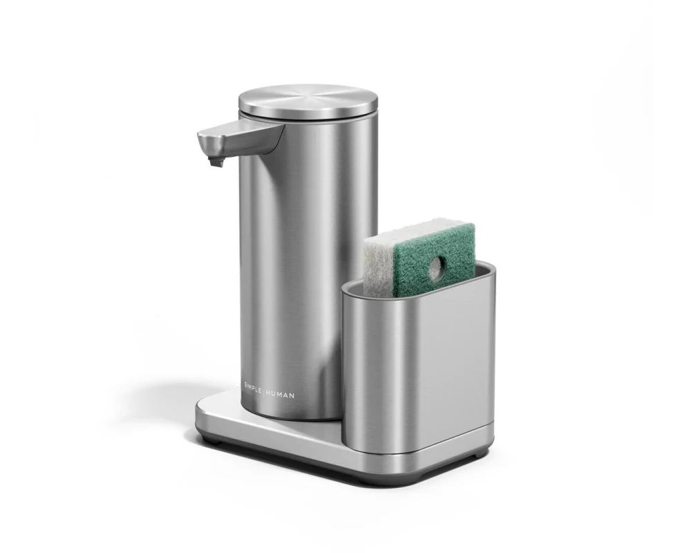 Simplehuman Sensorspender mit Caddy 216 ml, Silber