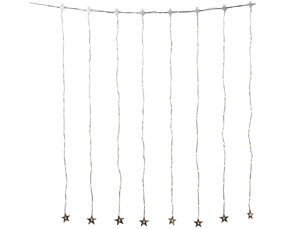 Konstsmide LED Sternen Lichtervorhang 96 LEDs