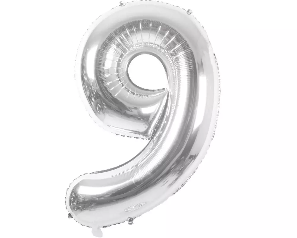 Rico Design Folienballon 9 Silber