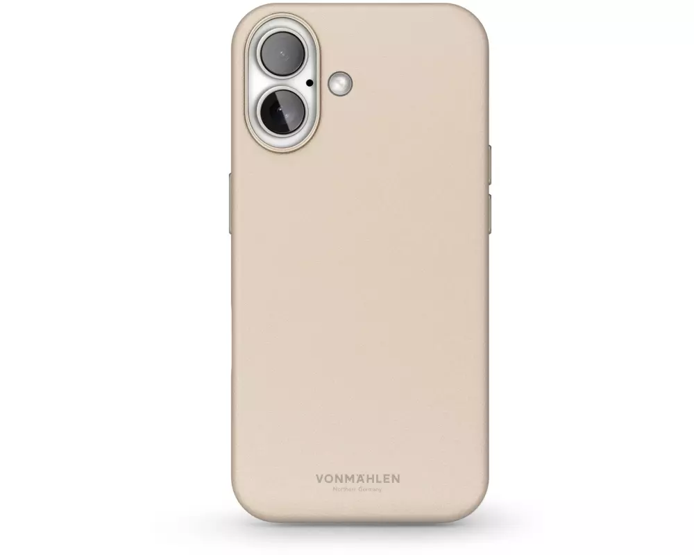 Vonmählen Back Cover Like Leather iPhone 16 Beige