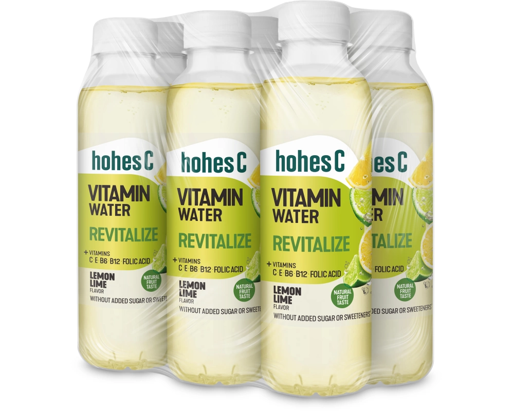 HOHES C Vitamin Water Revitalize 12614486 Lemon-Lime 50 cl, 6 Stk.