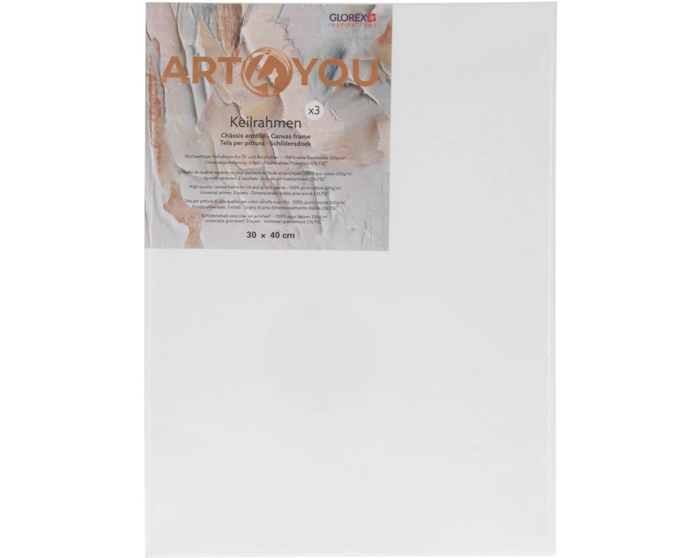 Glorex Keilrahmen 30 x 40 cm, 1.7 cm