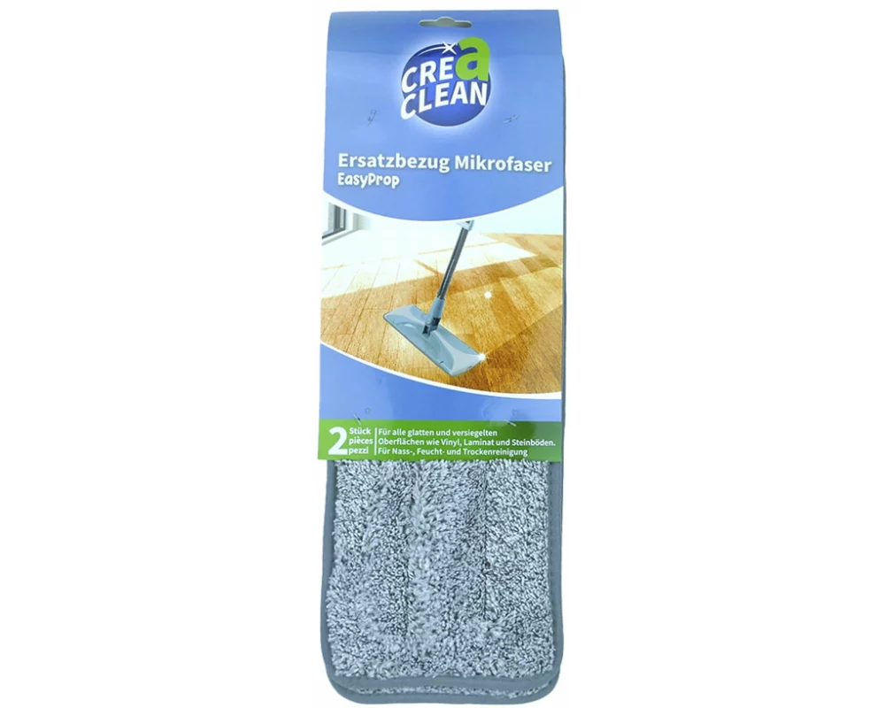 CREaCLEAN Ersatzpads für Mop Easy Prob 2 Stück