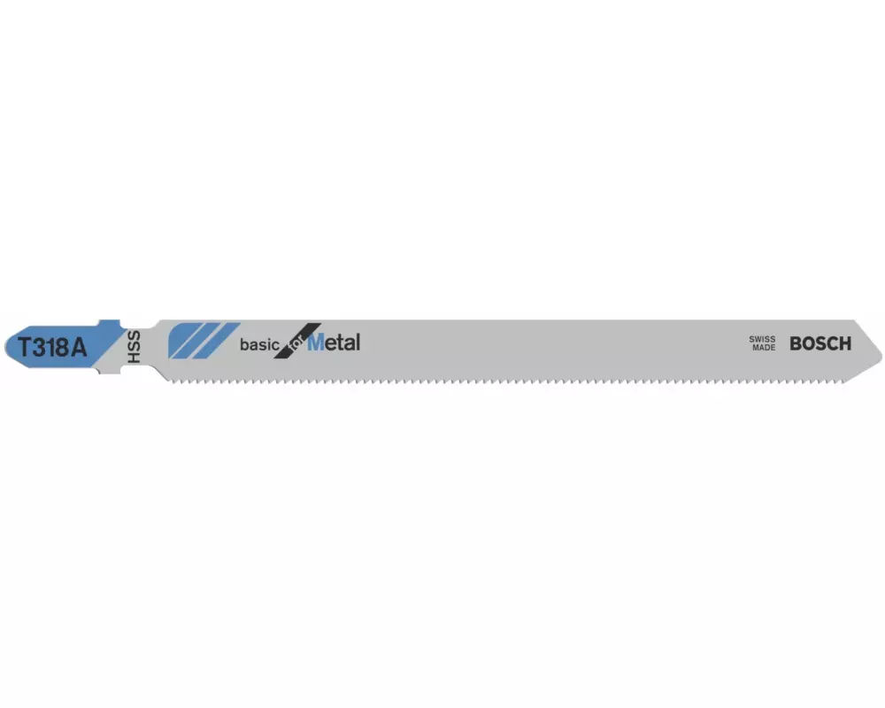 Bosch Professional Stichsägeblatt T 318 A Basic for Metal, 5 Stück