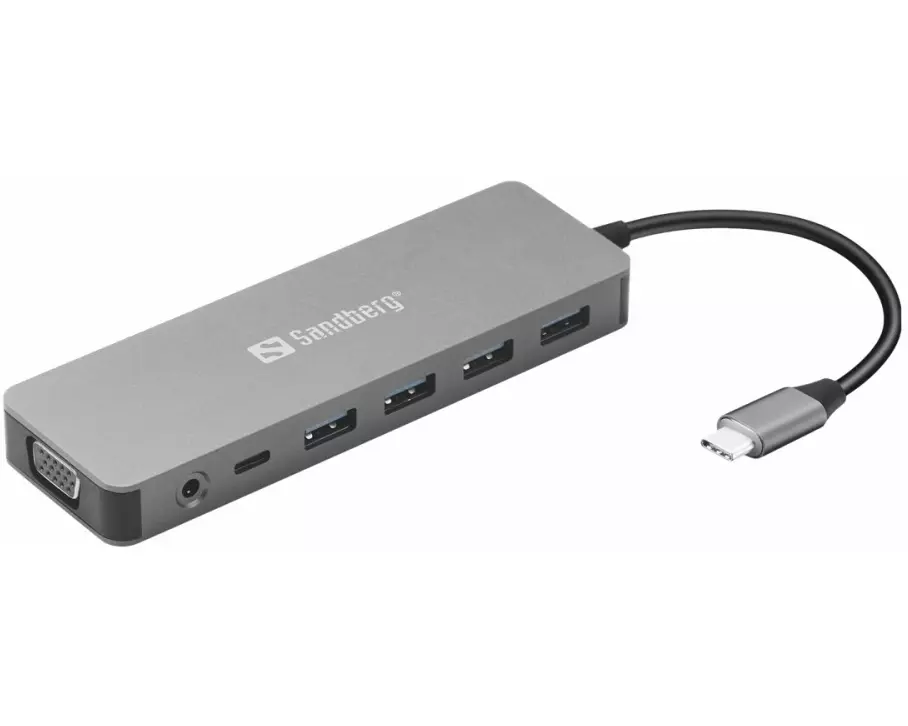 SANDBERG USB-C 13-in-1, Travel Dock
