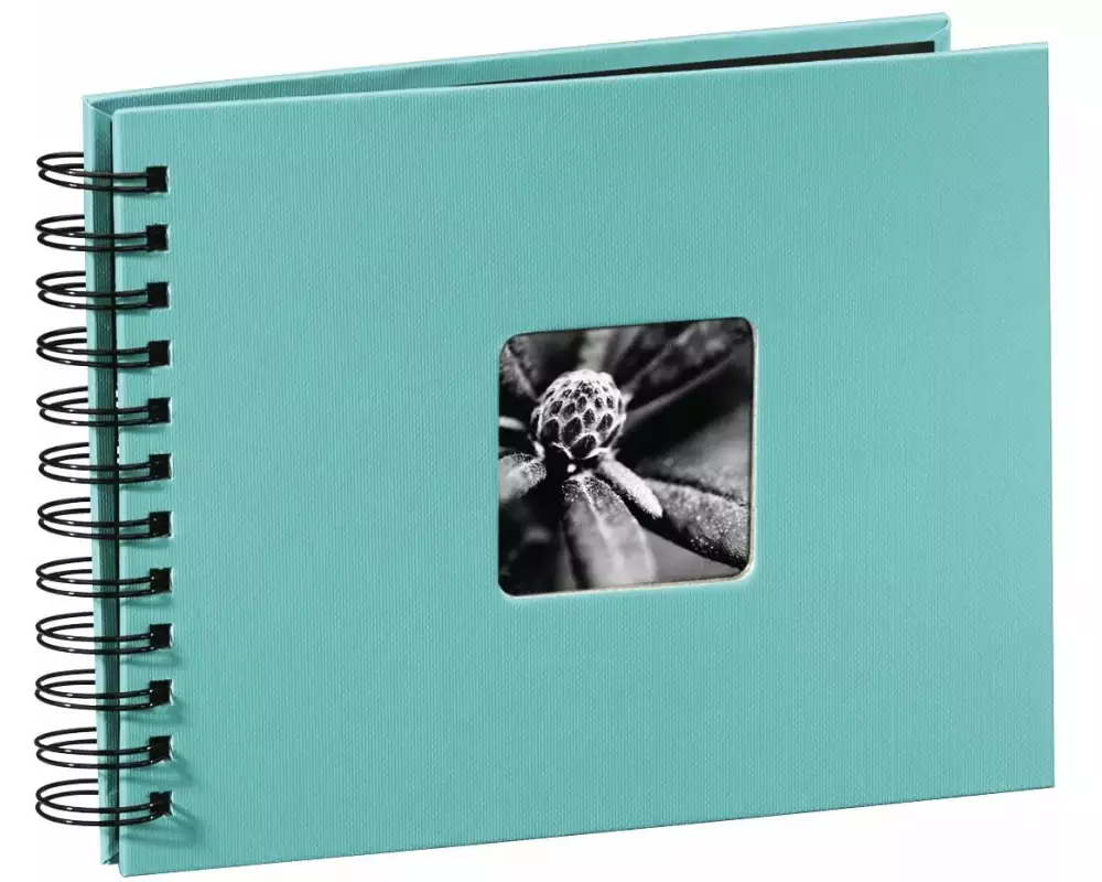 Hama Fotoalbum Fine Art 24 x 17 cm Türkis, 50 schwarze Seiten