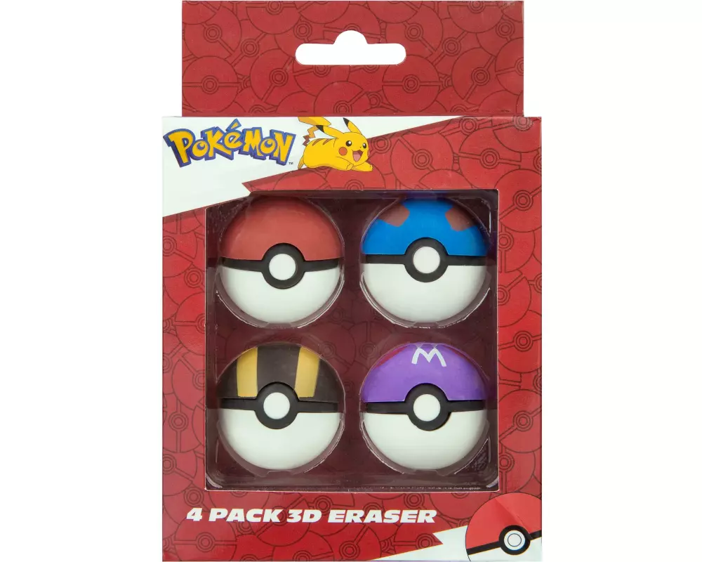 Undercover Radiergummi Pokemon 4er-Set