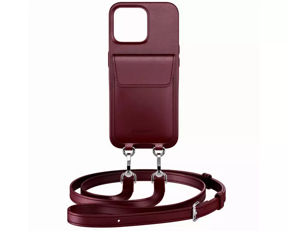 Urbany's Necklace Case Handykette+ RED WINE iPhone 17