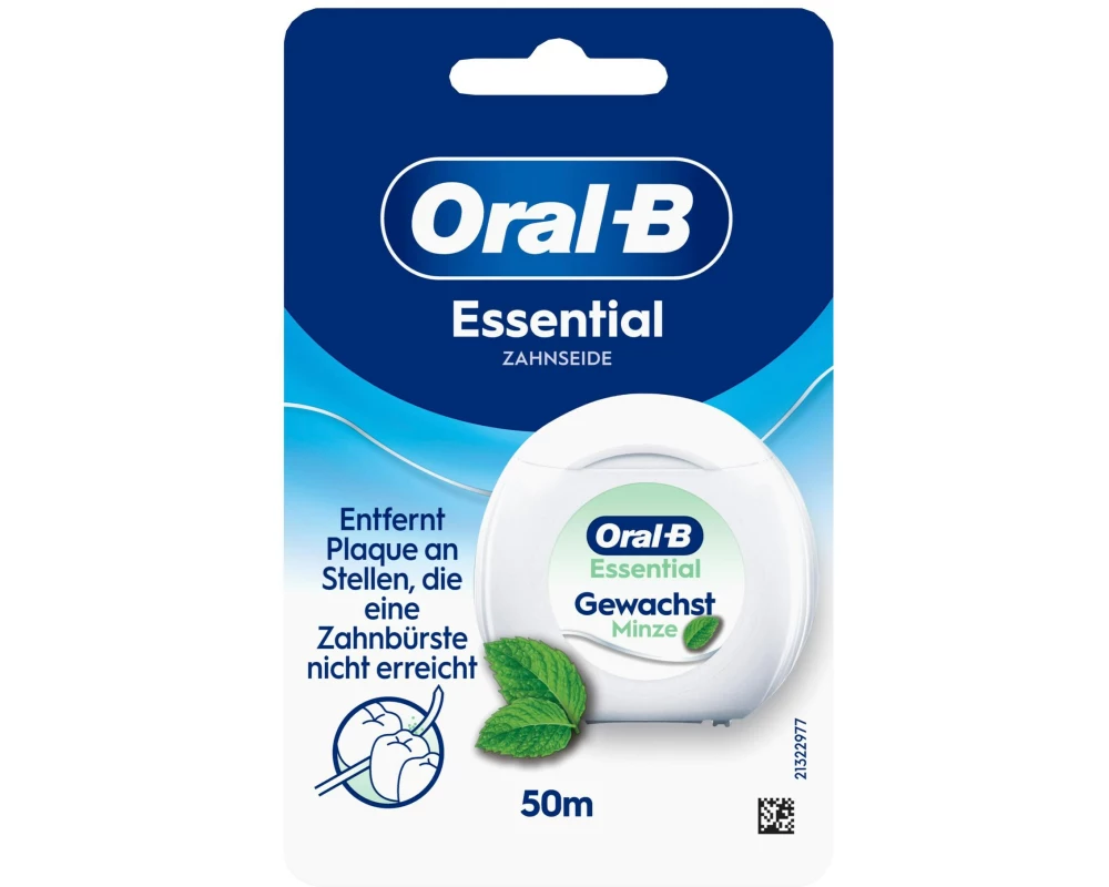 Oral-B Zahnseide Essential Floss gewachst und Minzgeschmack 50 m
