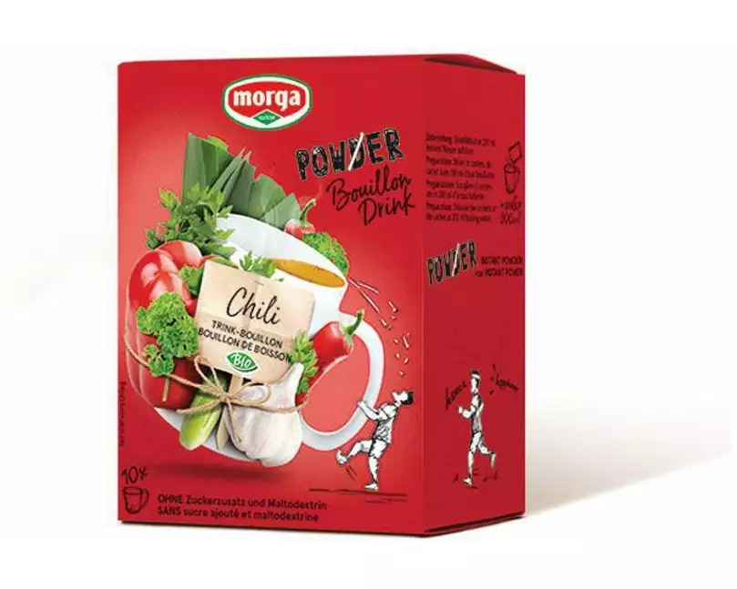Morga PowerPowder BouillonDrink Chili Bio 10 x 4 g