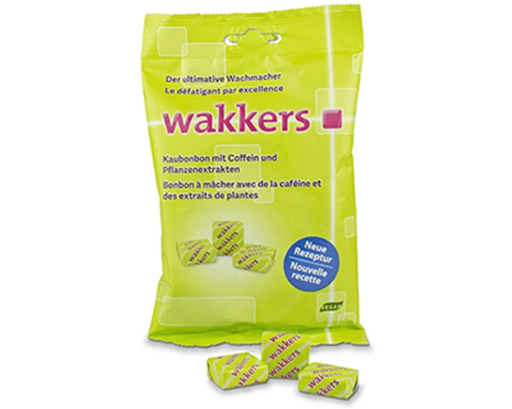 Wakkers Kaubonbon mit Coffein 126 g