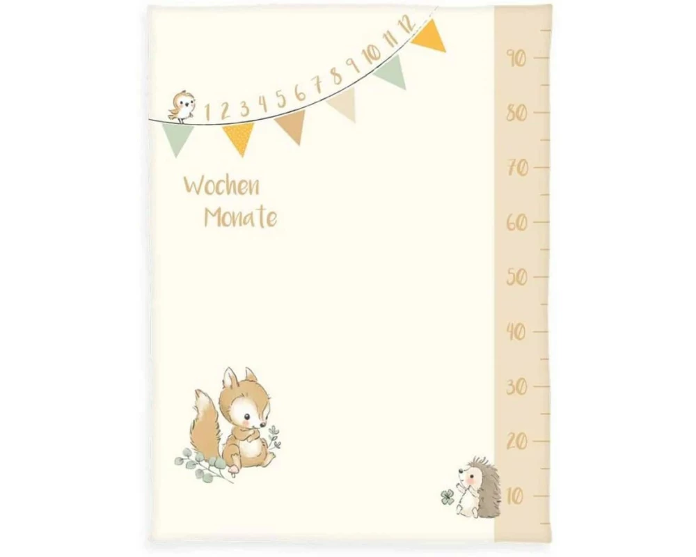 Herding Kuscheldecke Waldfreunde 75 x 100 cm