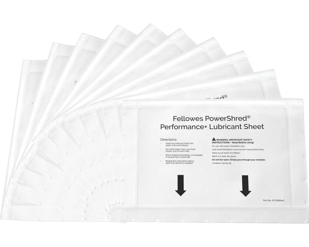Fellowes Ölpapier für Aktenvernichter Perfomance 10 Blätter