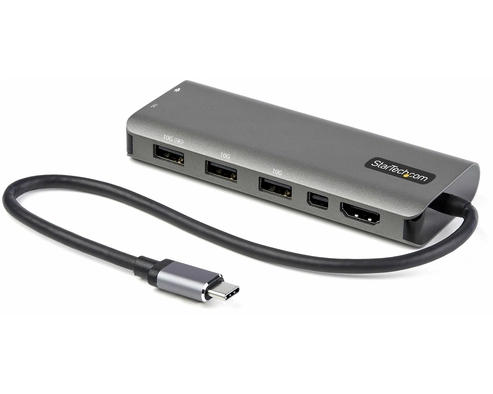 StarTech.com DKT31CMDPHPD laptop dock/port replicator Kabelgebunden USB 3.2 Gen 1 (3.1 Gen 1) Type-C Schwarz, Silber