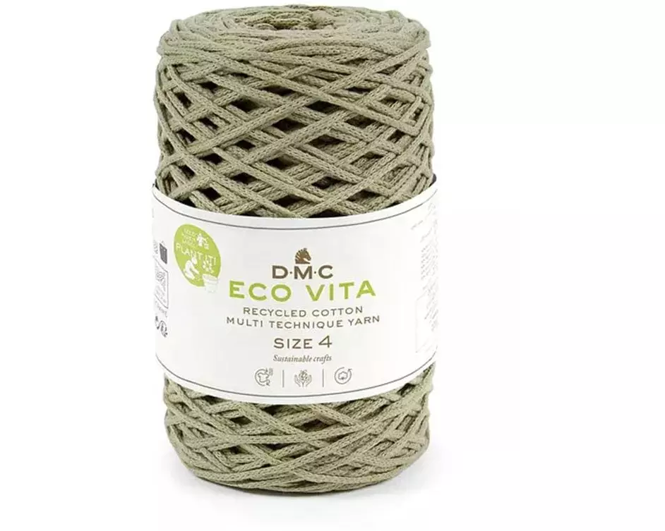 DMC Wolle Nova Vita Makramee Cord 2 mm 250 g Khaki