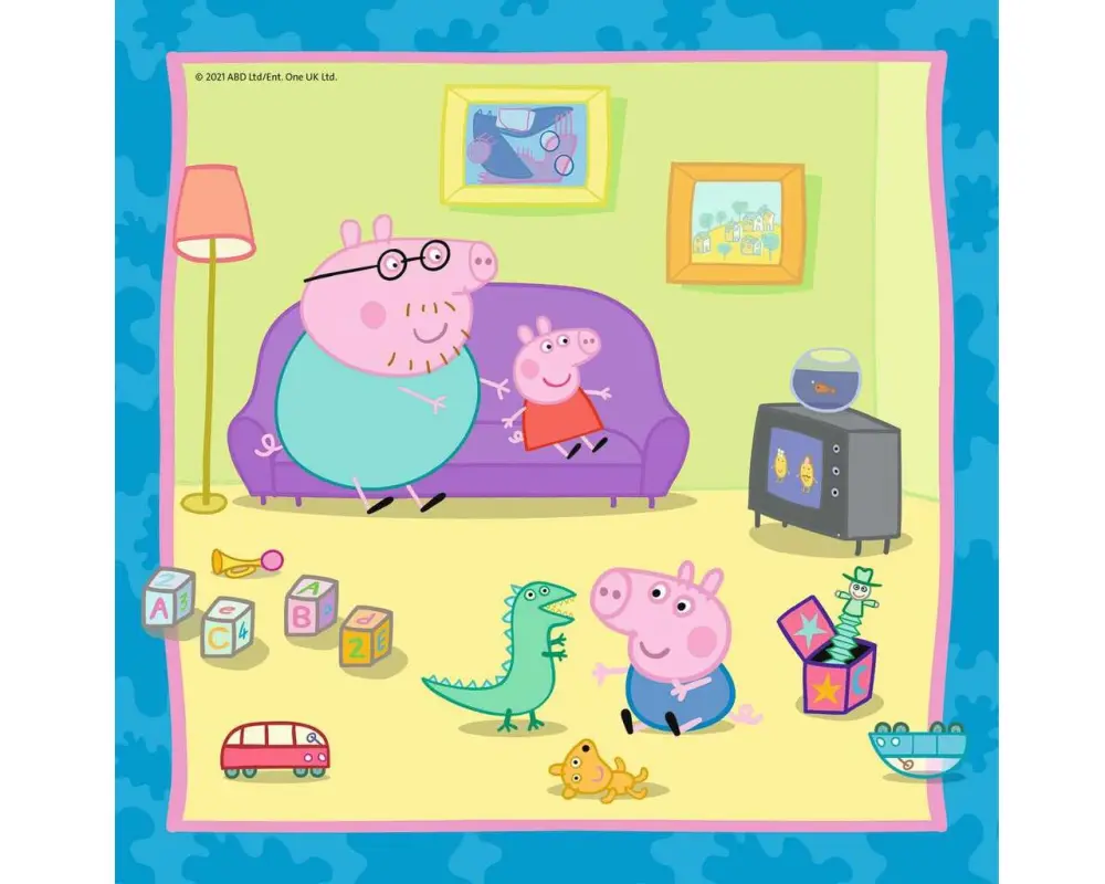 Ravensburger Puzzle Peppas Familie und Freunde 3 x 49 Teile