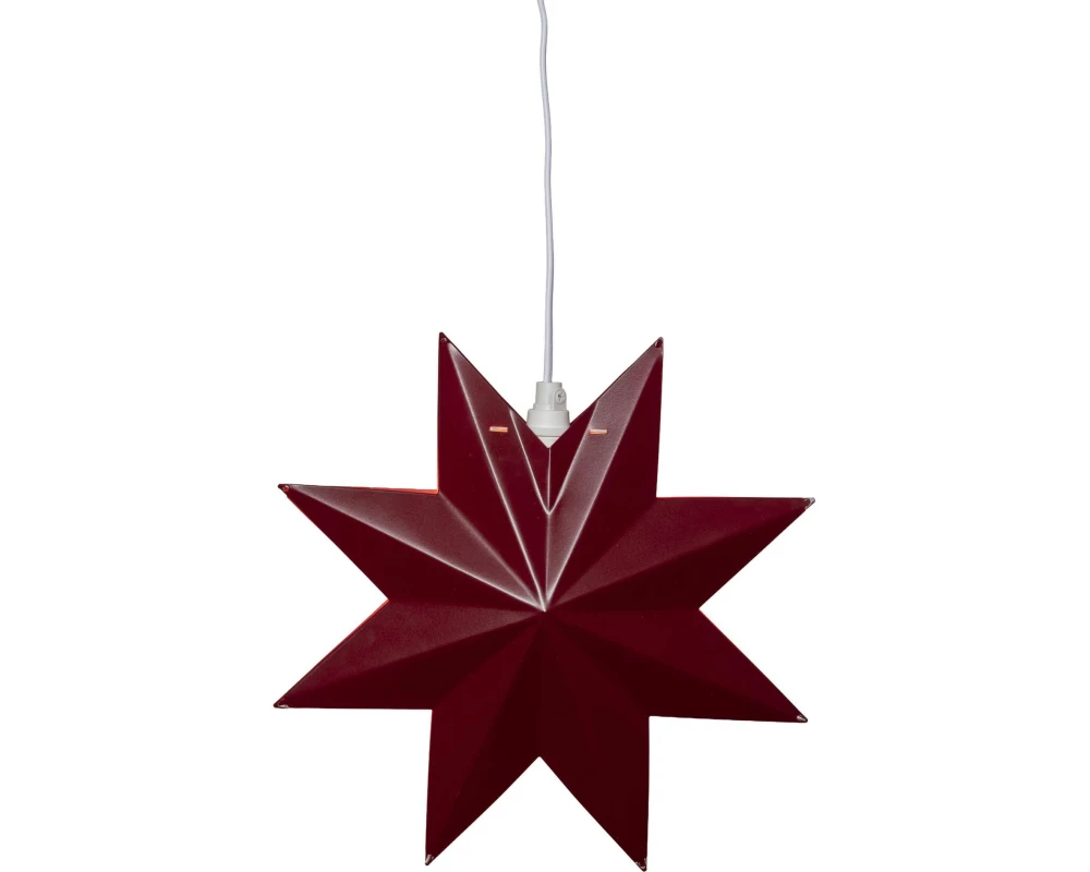 Star Trading Metall Stern Classic Indoor, Rot, 28.00 cm Höhe