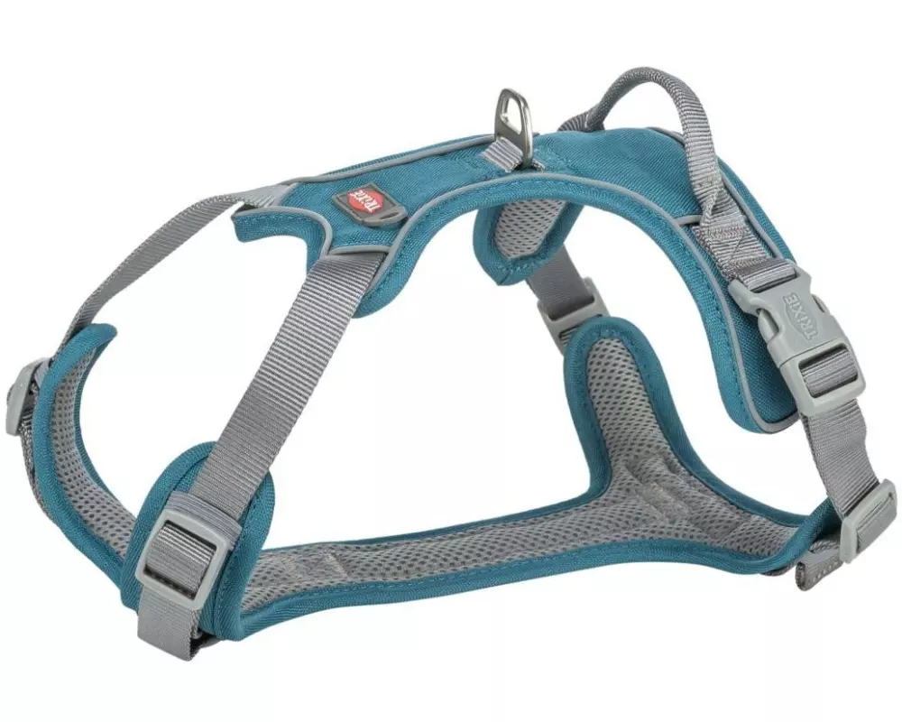 Trixie Geschirr Premium Active, M, Petrol