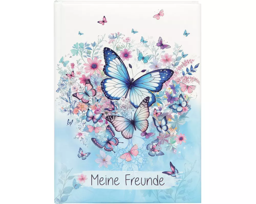 Goldbuch Freundebuch Schmetterlingsgarten A5, 88 Seiten