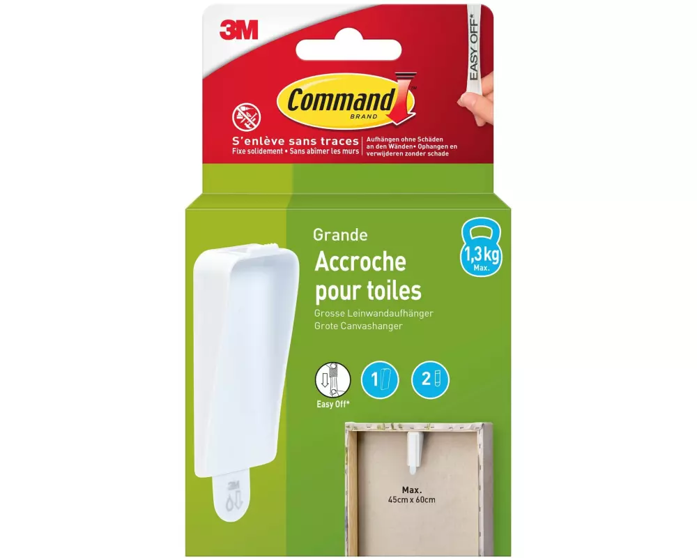 Command Klebehaken 1.3 kg, Weiss