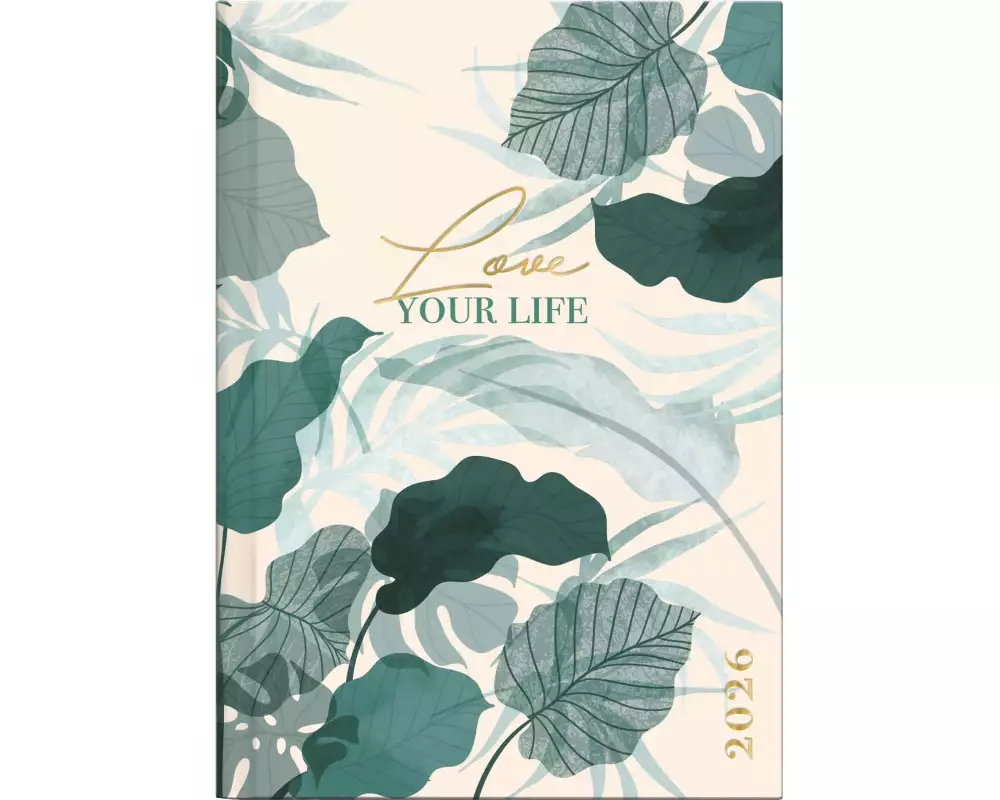 rido idé Taschenagenda Technik III Blume, 2026, Grün