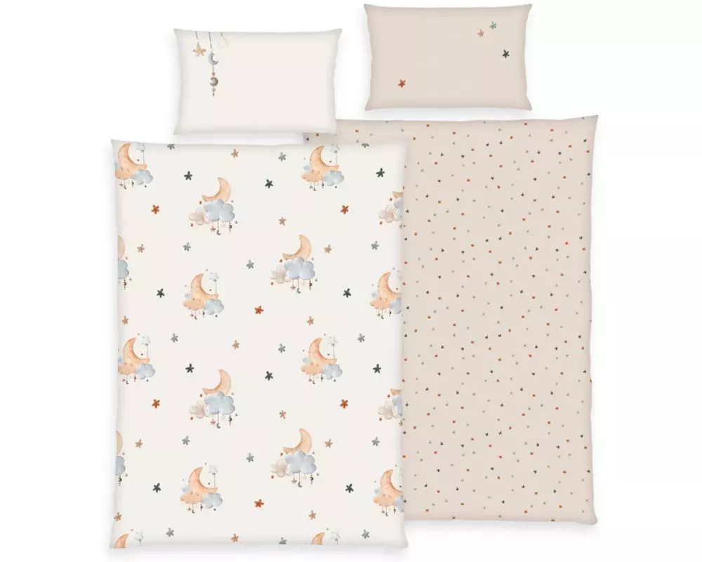 Herding Kinderbettwäsche Moon and Stars 100 x 135 cm + 40 x 60 cm