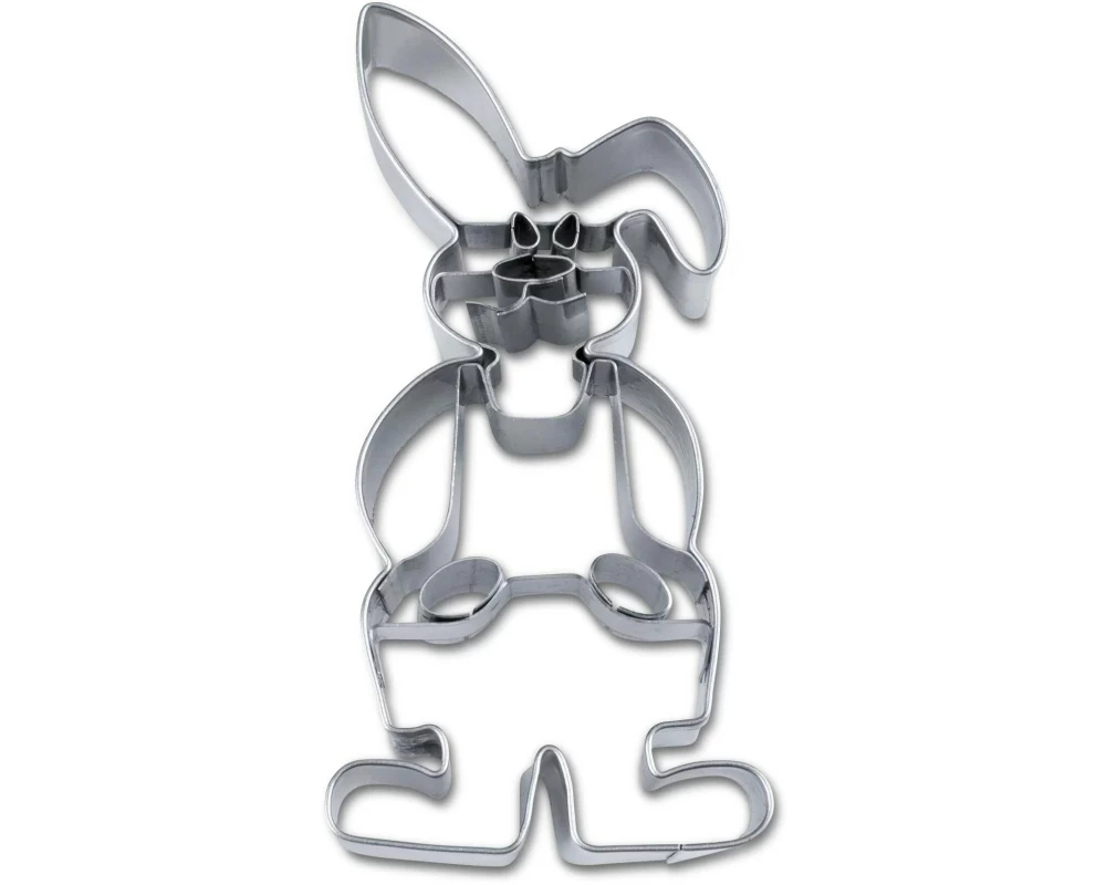 Städter Guetzli-Ausstecher Hasenbub, Edelstahl, 9 cm
