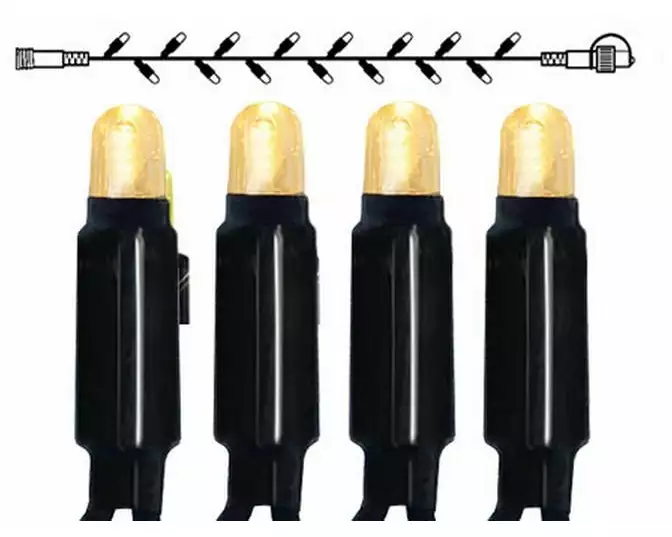 Star Trading System 24 Extra, Lichterkette, 1000 cm Schwarz, Warmweiss