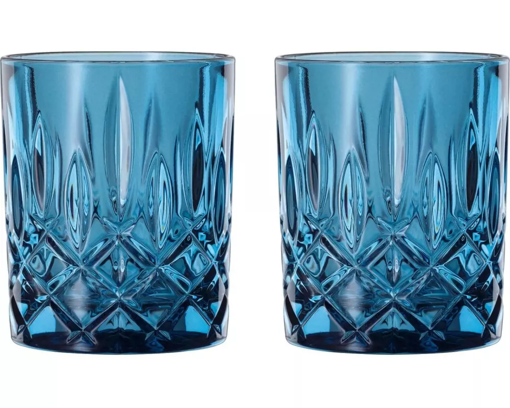 Nachtmann Whiskyglas NOBLESSE TUMBLER DA WHISKY, Vintage Blau, 2 Stück