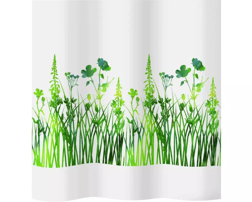 diaqua Duschvorhang Joya 180 x 200 cm, Grün/Weiss