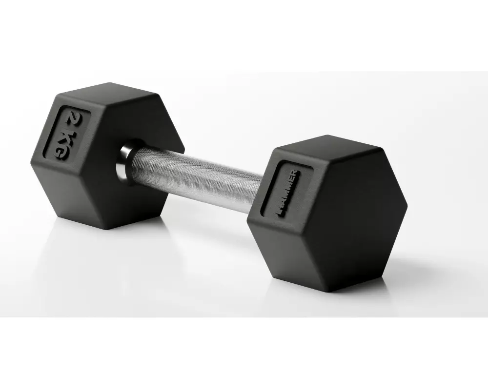 HAMMER Kurzhantel Hexagon PRO 1 x 2 kg