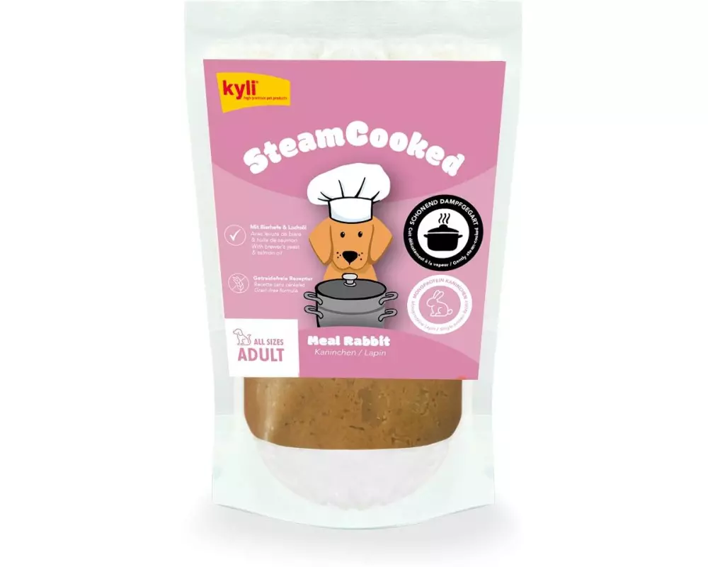 kyli Nassfutter Steamcooked Meal Adult Rabbit 250g