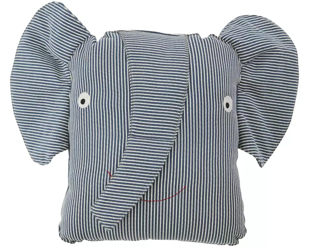 OYOY Kissen Erik Elephant Blau