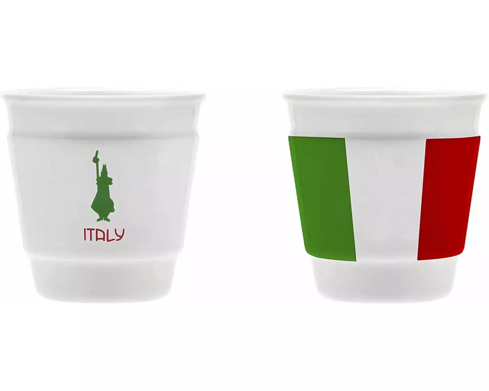 Bialetti Espressotasse Italia 60 ml, 1 Stück, Weiss