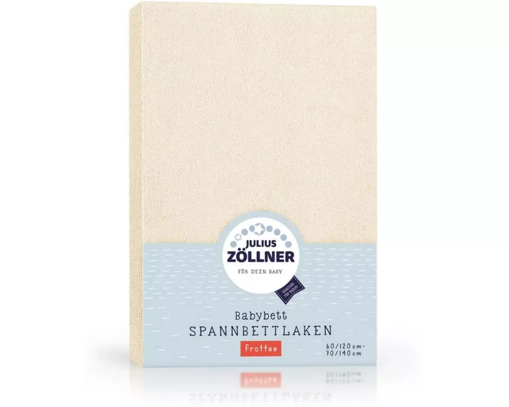 Julius Zöllner Fix-Leintuch Frottee 70 x 140 cm, Ecru