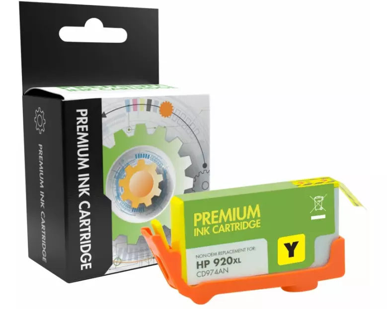 STATIC Ink cartridge compatible with HP CD974AE 920XL yellow remanufactured 700 pages