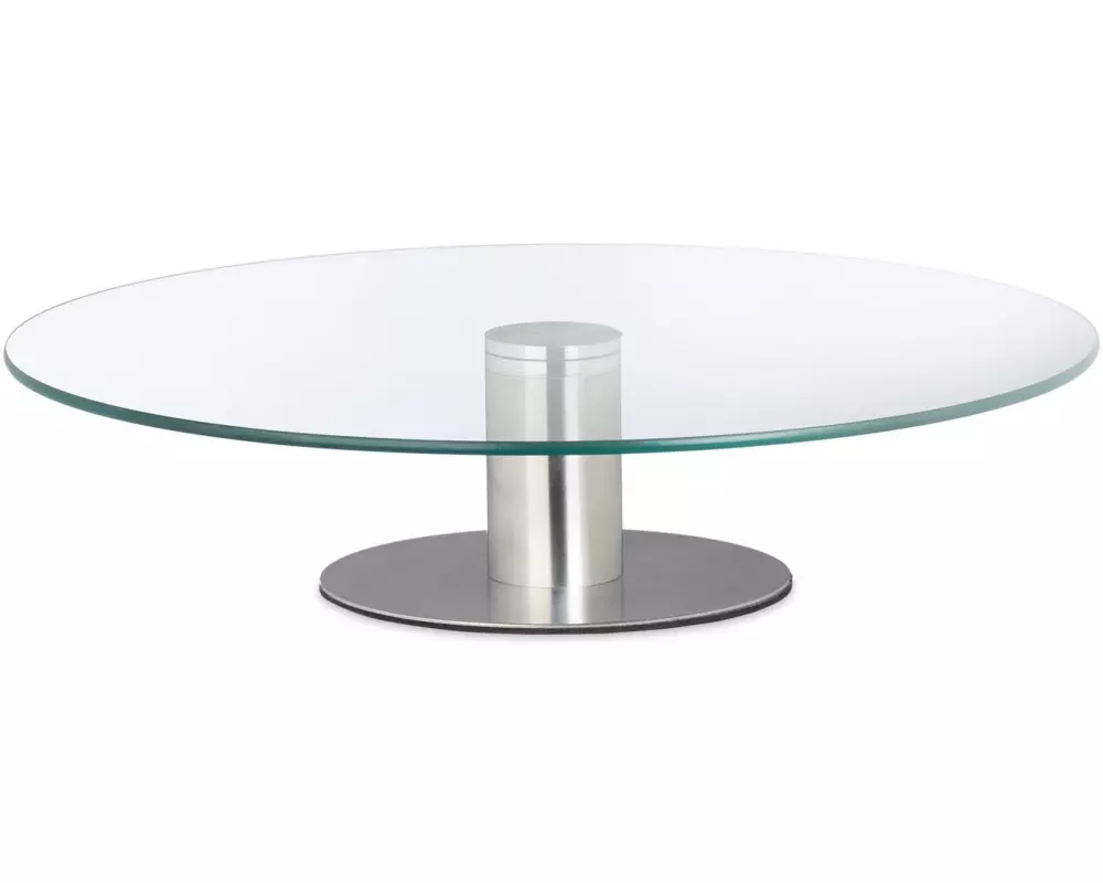 relaxdays Tortenplatte Silber/Transparent
