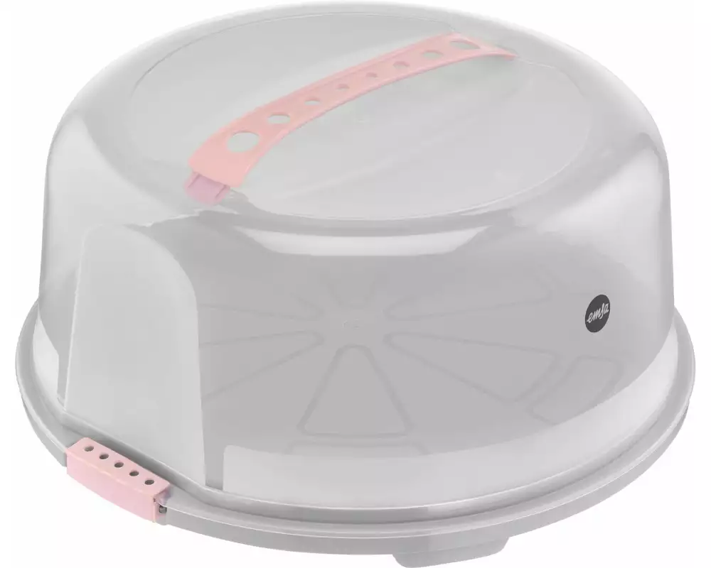 Emsa Tortenplatte Rund Grau/Rosa