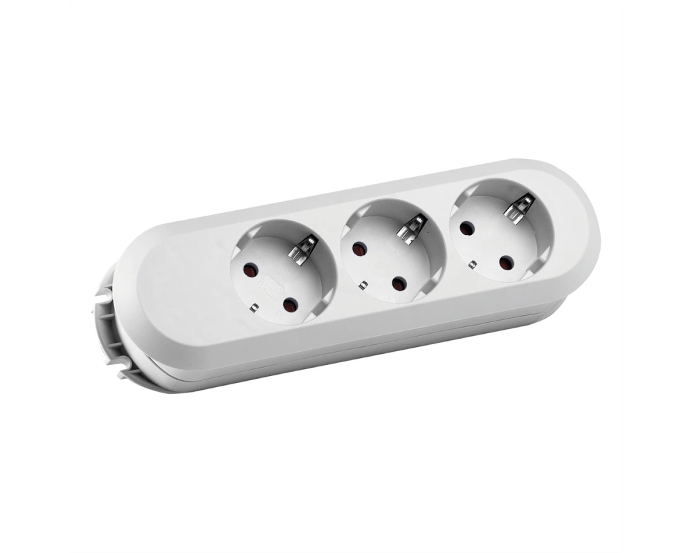 BACHMANN SMART Steckdosenleiste 3xCEE7/3 weiß, ohne Zuleitung