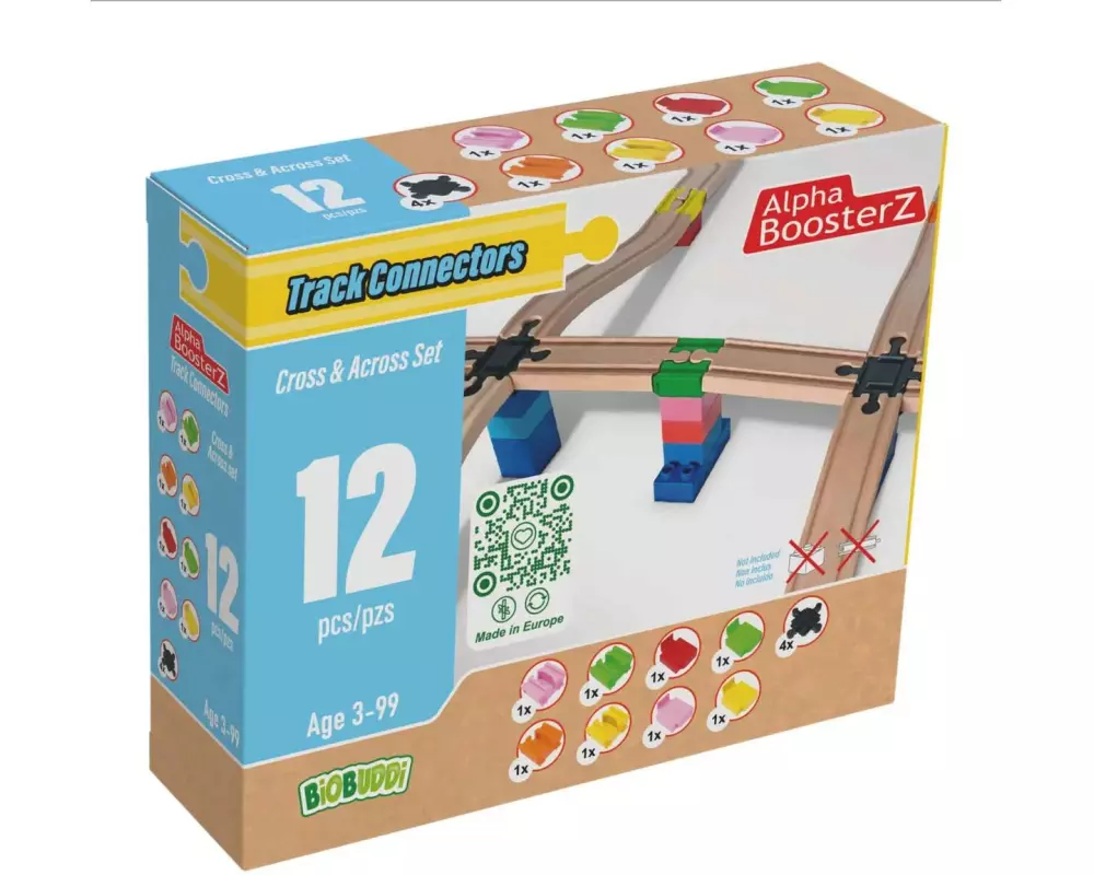 AlphaBoosterz TrackConnectors – Cross and Across Set