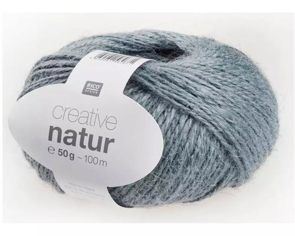 Rico Design Wolle Creative Natur 50 g, Blaugrau