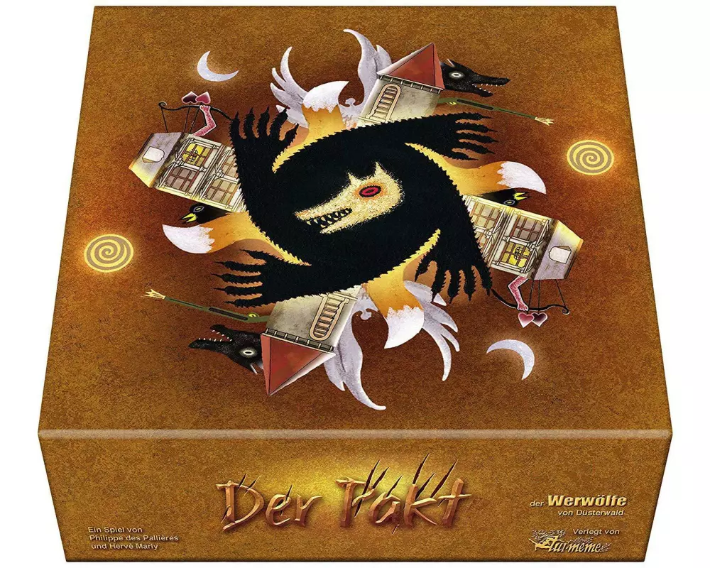 Asmodée Familienspiel Die Werwölfe von Düsterwald: Der Pakt