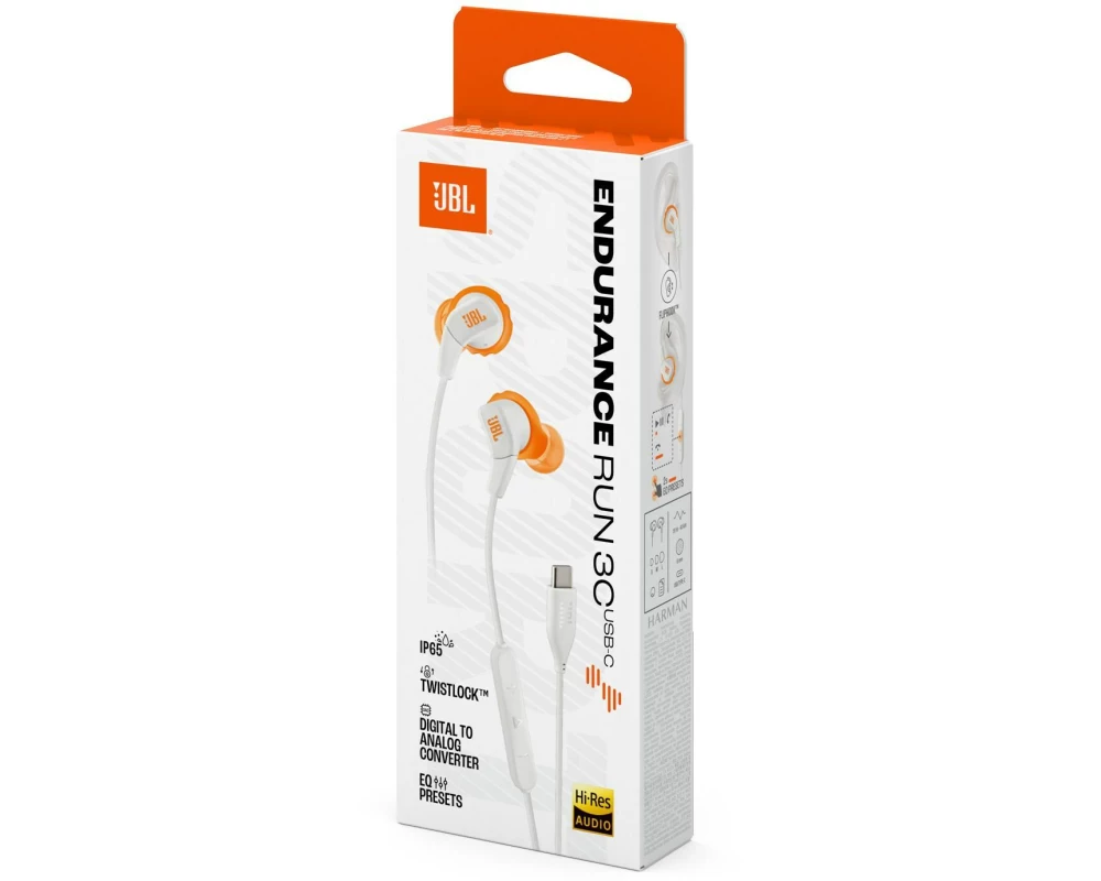 JBL Endurance Run 3 USB-C Weiss